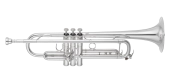 Yamaha - YTR-8335LA Custom Series Wayne Bergeron Signature Bb Trumpet with Case - Silver-Plated