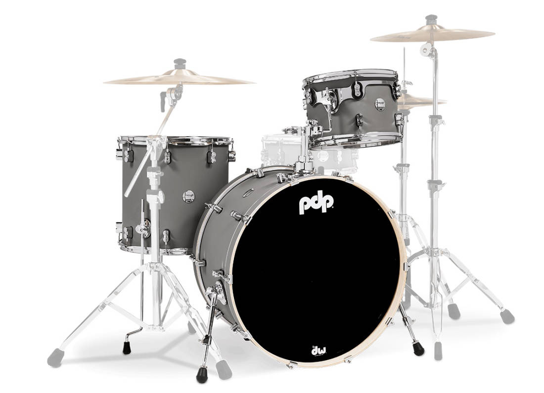 Concept Maple 3-Piece Shell Pack (24,13,16) - Satin Pewter