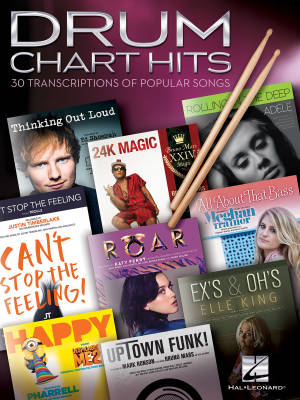 Drum Chart Hits: 30 Transcriptions of Popular Songs - Drum Set - Book