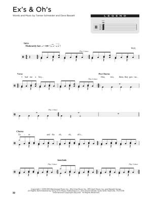 Drum Chart Hits: 30 Transcriptions of Popular Songs - Drum Set - Book