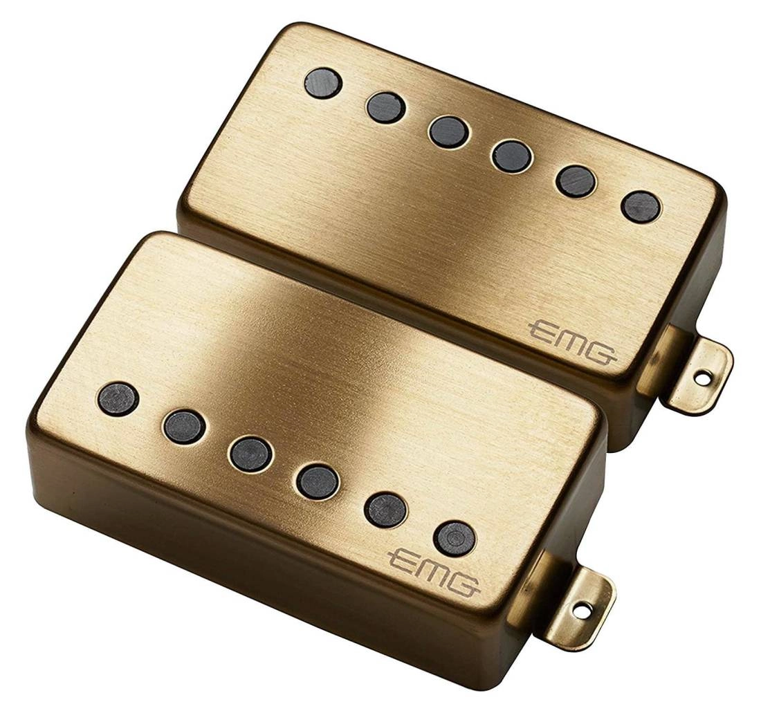 57/66 TW Dual Mode Humbucker Pickup Set - Brushed Gold