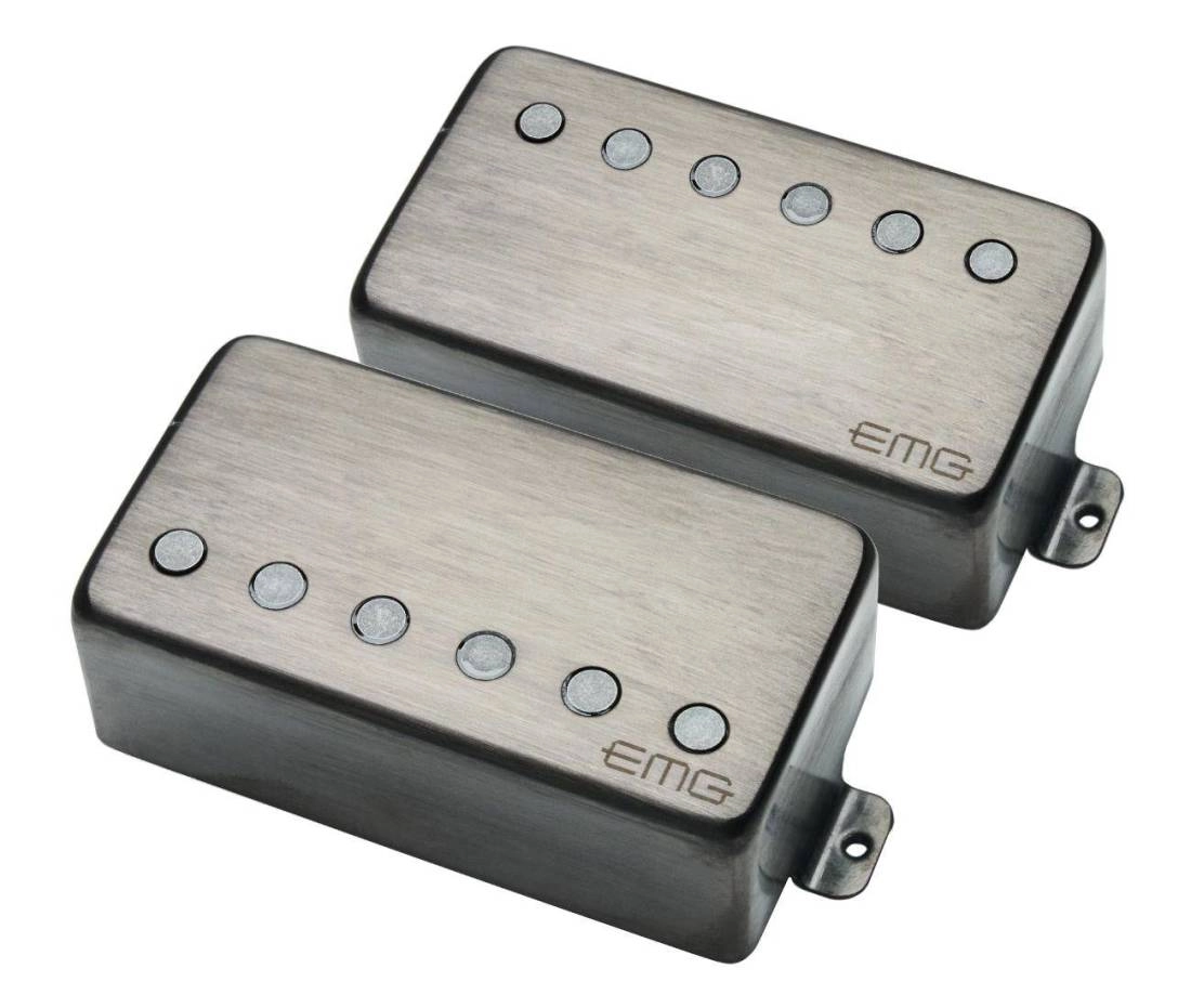 57/66 TW Dual Mode Humbucker Pickup Set - Brushed Chrome