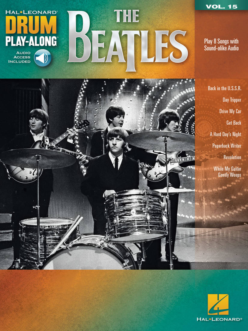 The Beatles: Drum Play-Along Volume 15 - Drum Set - Book/Audio Online