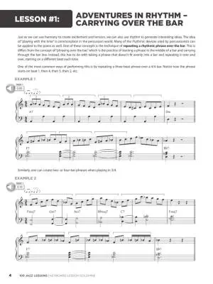 100 Jazz Lessons - Deneff/Edstrom - Piano - Book/Audio Online