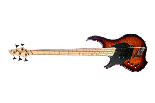 Dingwall Guitars - Combustion 5-String Bass w/ Maple Fingerboard, Left Handed - Vintageburst