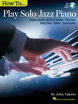 Hal Leonard - How to Play Solo Jazz Piano - Valerio - Piano - Book/Audio Online