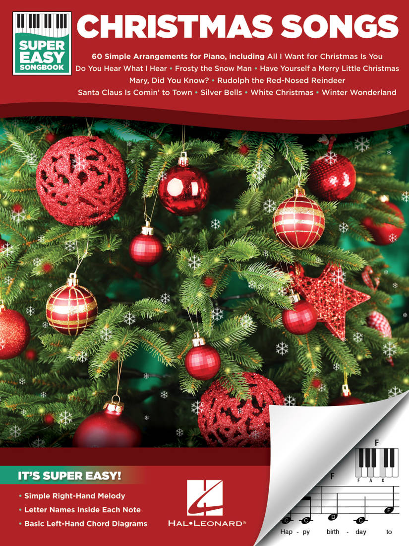 Christmas Songs: Super Easy Songbook - Easy Piano - Book