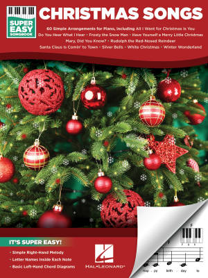 Hal Leonard - Christmas Songs: Super Easy Songbook - Piano facile - Livre
