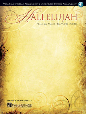 Hallelujah - Cohen - Vocal Solo/Piano - Sheet Music/Audio Online