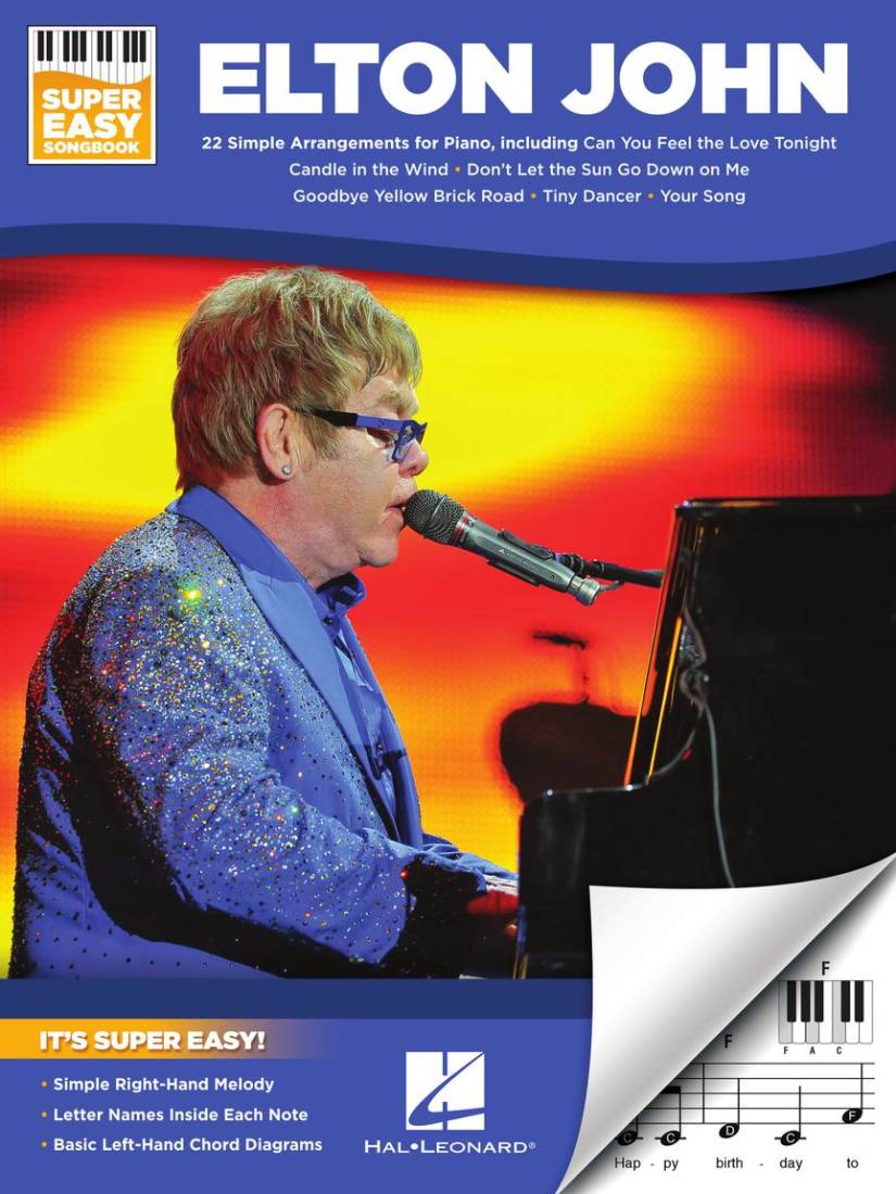 Elton John: Super Easy Songbook - Piano/Keyboard - Book