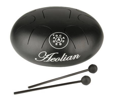 Steel Tongue Drum, Aeolian Tuning - Black