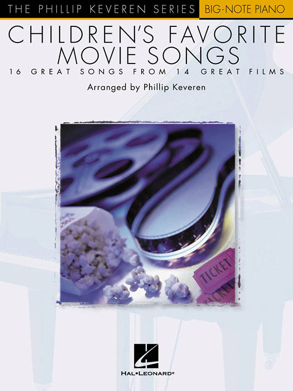 Children\'s Favorite Movie Songs - Keveren -  Big-Note Piano - Book