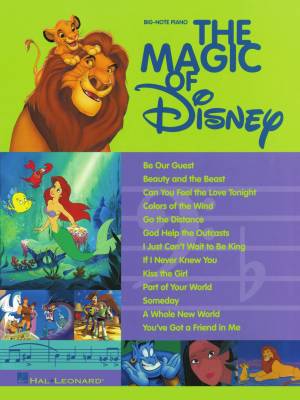 Hal Leonard - The Magic of Disney - Big-Note Piano - Book