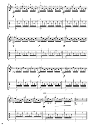 Matteo Carcassi: 25 Melodious and Progressive Studies, op. 60 - Brandoni - Guitar TAB - Book/DVD