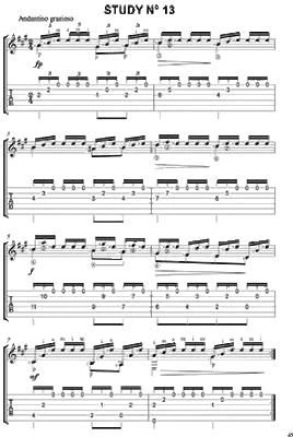 Matteo Carcassi: 25 Melodious and Progressive Studies, op. 60 - Brandoni - Guitar TAB - Book/DVD