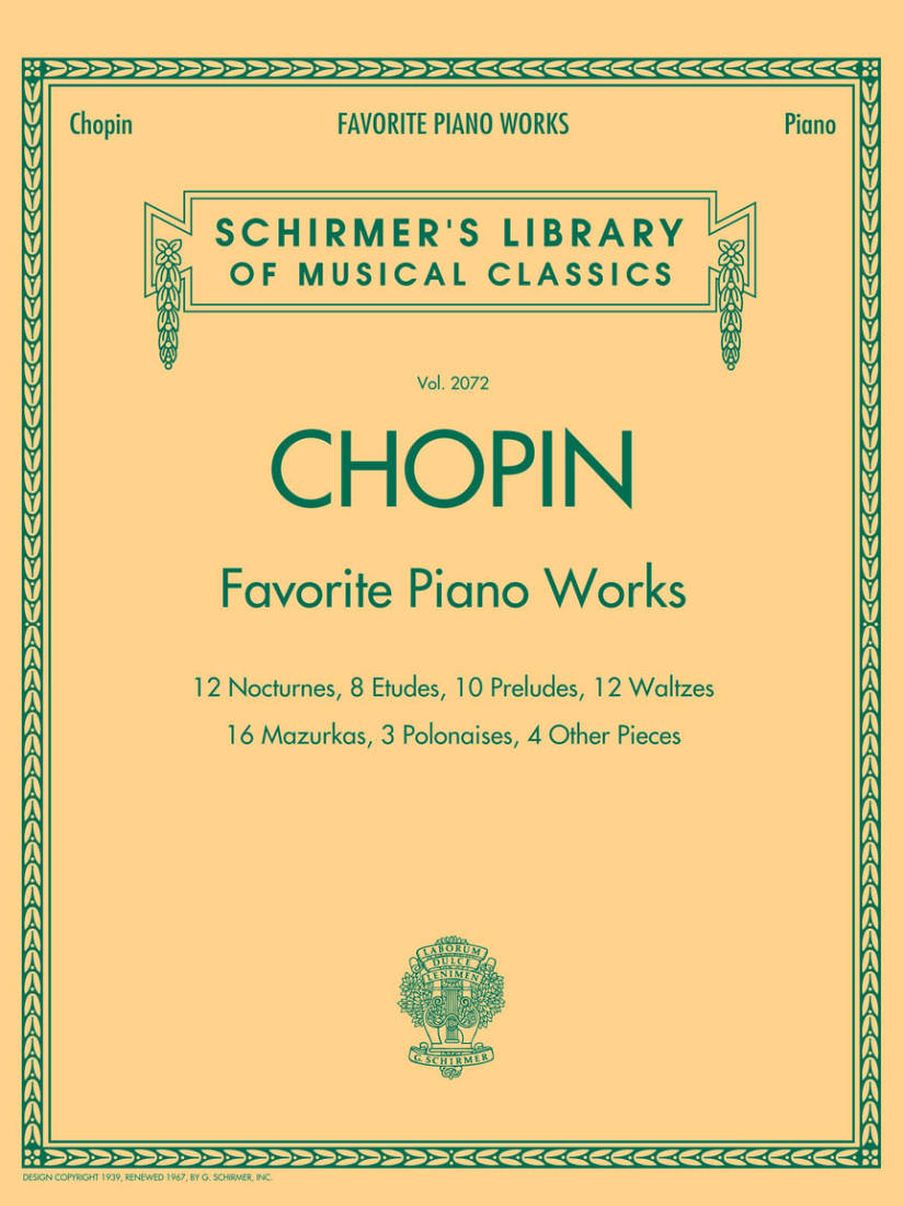 Favorite Piano Works - Chopin - Piano - Book