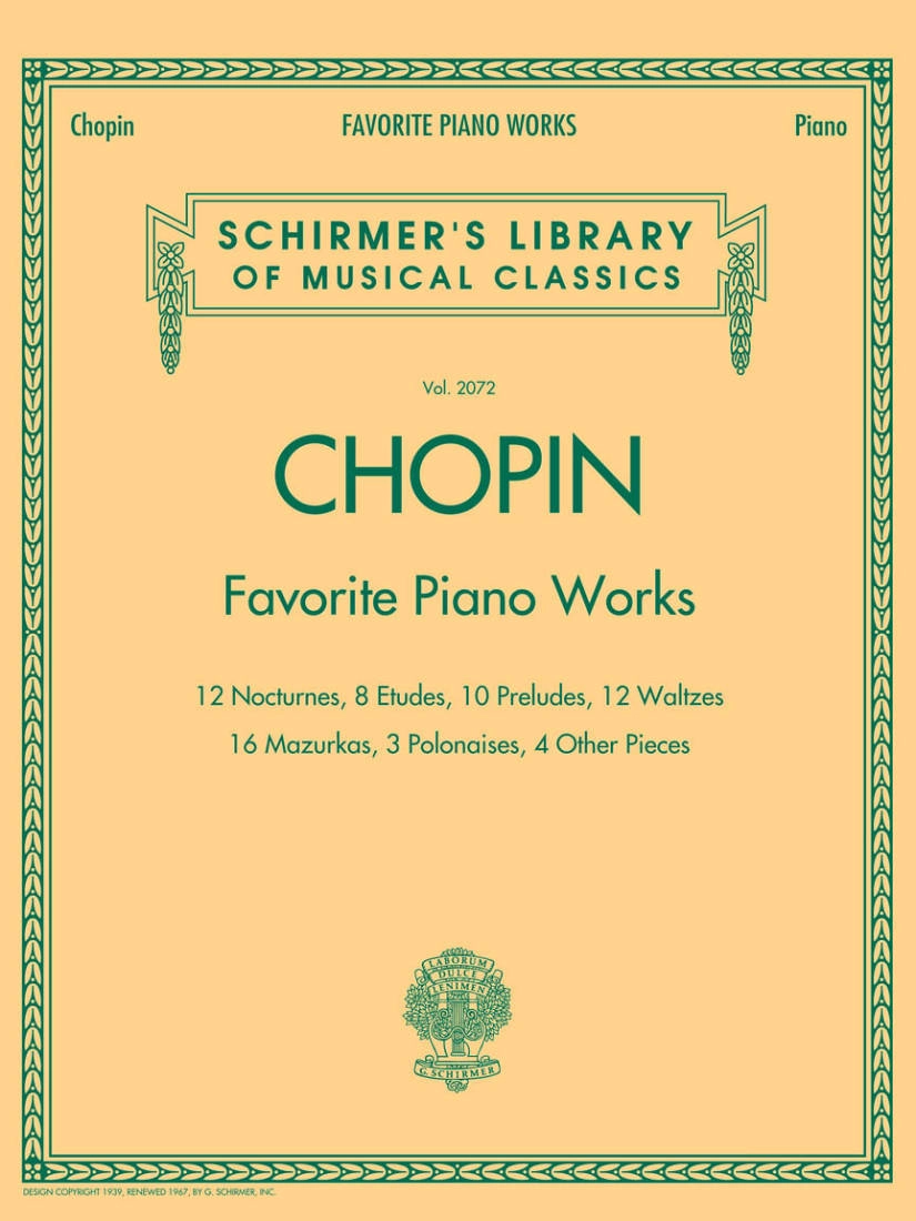 Favorite Piano Works - Chopin - Piano - Book