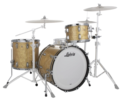 Ludwig Drums - Classic Maple Fab 22 3-Piece Shell Pack (22,13,16) - Aged Onyx