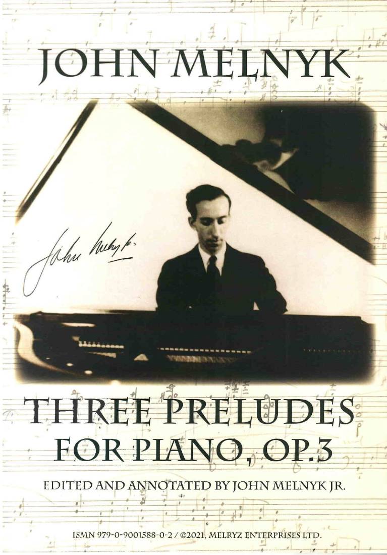 Three Preludes For Piano, Op.3 - Melnyk - Piano - Book