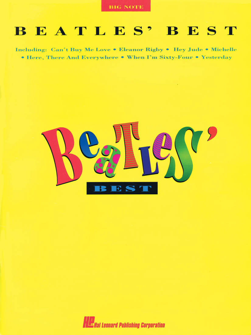 Beatles Best - Big-Note Piano - Book