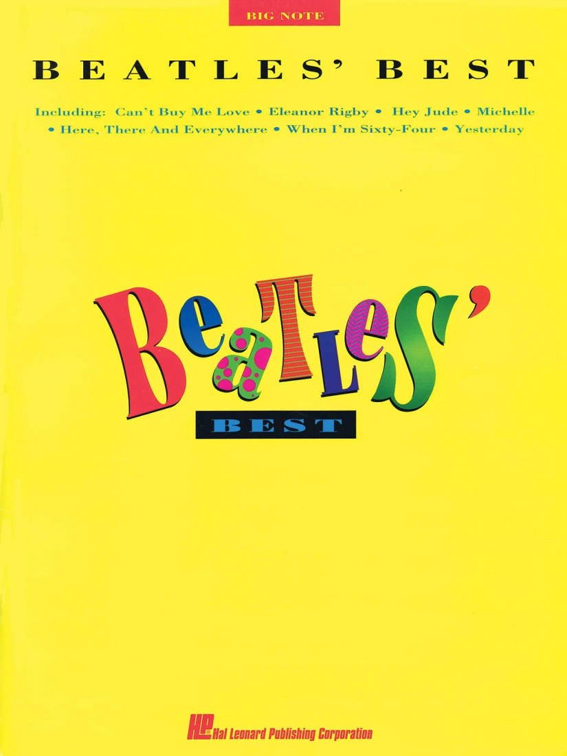 Beatles Best - Big-Note Piano - Book