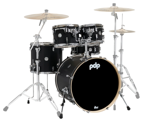Concept Maple 5-Piece Shell Pack (22,10,12,16,SD) - Carbon Fibre