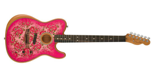 Fender - FSR Acoustasonic Telecaster - Pink Paisley