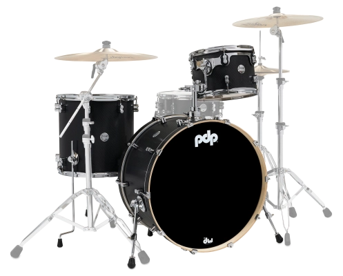 Pacific Drums - Concept Maple 3-Piece Shell Pack (24,13,16) - Carbon Fibre