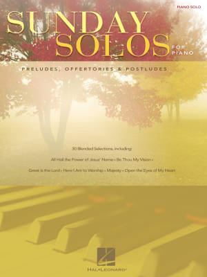 Hal Leonard - Sunday Solos for Piano: Preludes, Offertories & Postludes - Piano - Book
