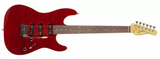 Passion RG-3 Electric Guitar - Trans Red Flame RN