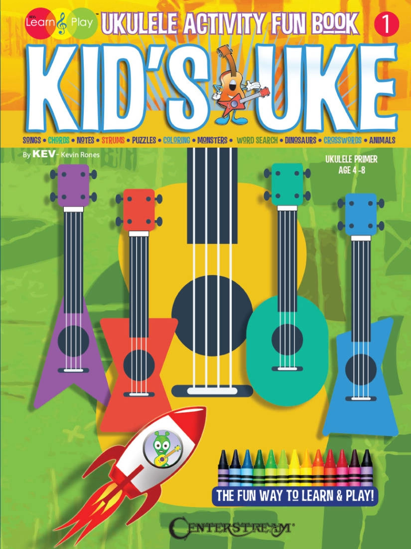 Kid\'s Uke: Ukulele Activity Fun Book 1 - Rones - Ukulele - Book