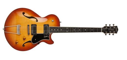 Godin Guitars - Montreal Premiere Supreme Electric Guitar - Lightburst Flame w/Tric Case