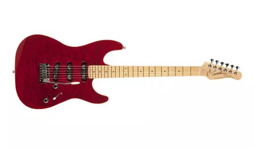 Passion RG-3 Electric Guitar - Trans Red Flame MN