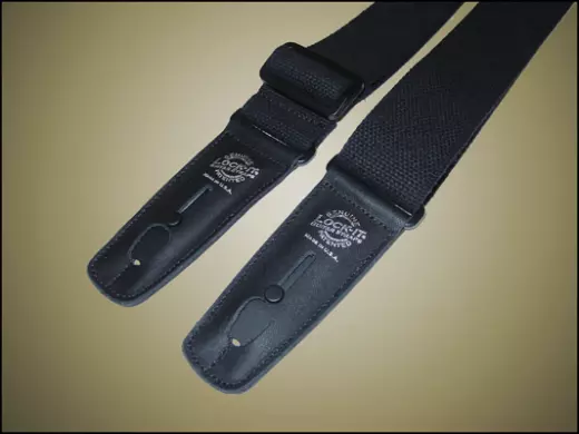 2 inch Cotton Strap - Black