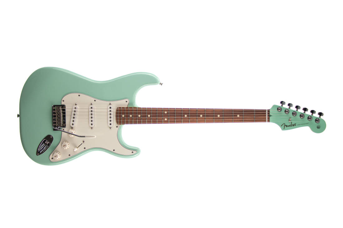 Stratocaster Player  trois micros  simple bobinage et touche en pau ferro (fini Surf Green)