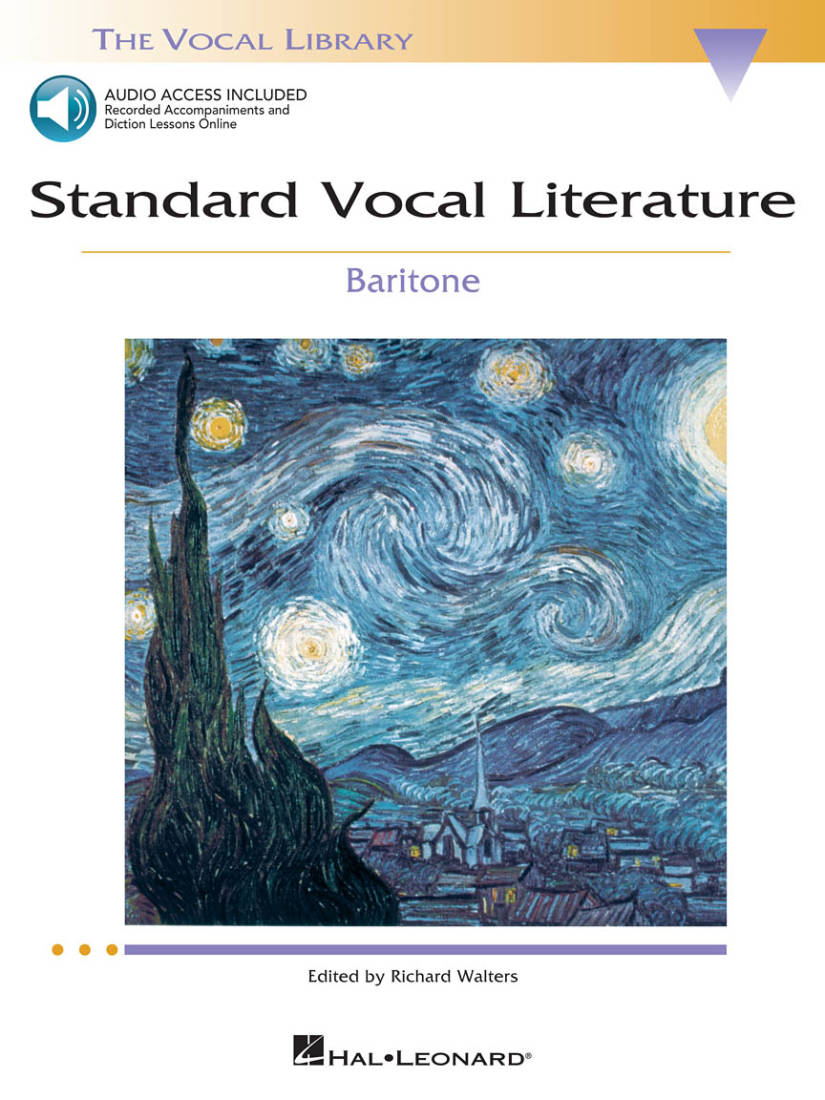 Standard Vocal Literature: An Introduction to Repertoire - Walters - Baritone Voice - Book/Audio Online