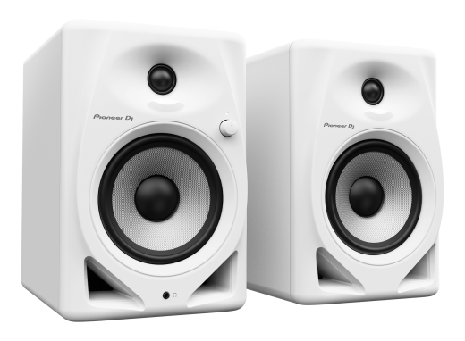 Pioneer DJ - DM-50D-W 5-inch Desktop Monitor System (Pair) - White