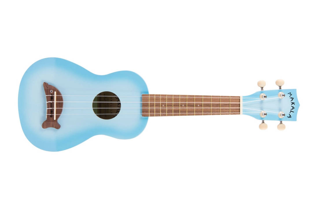 Dolphin Soprano Ukulele - Light Blue Burst