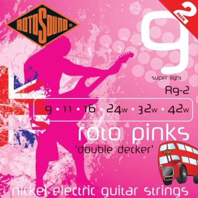 Rotosound - Roto Double Decker Electric Nickel Strings - 9-42