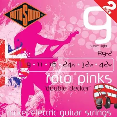 Rotosound - Roto Double Decker Electric Nickel Strings - 9-42