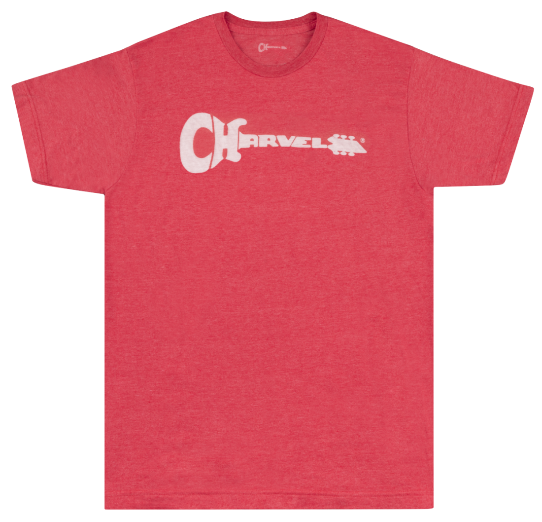 Charvel Guitar Logo T-Shirt, Heather Red - Medium