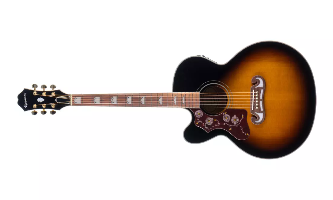 J-200 EC Studio Acoustic/Electric, Left Handed - Vintage Sunburst