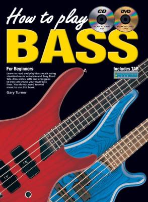 Koala Music Publications - How To Play Bass For Beginners - Turner - Bass Guitar TAB - Book/CD/DVD