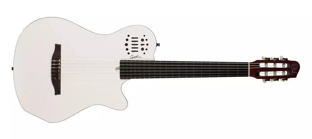 Multiac Grand Concert Electric Guitar - White HG