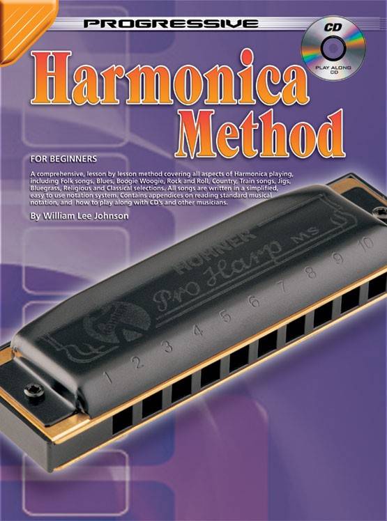 Progressive Harmonica Method For Beginners - Johnson - Harmonica - Book/CD