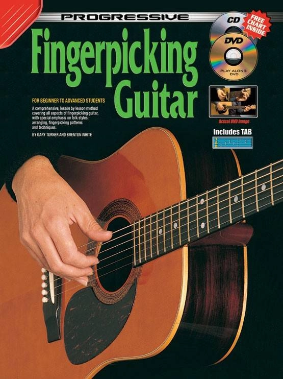 Progressive Fingerpicking Guitar - Turner/White - Guitar TAB - Book/CD/DVD/Poster