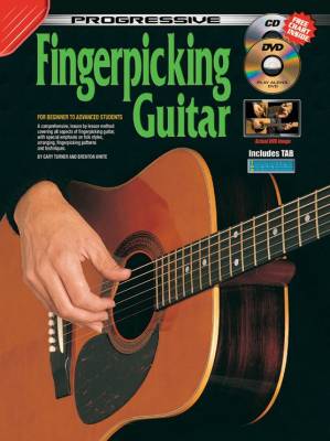 Progressive Fingerpicking Guitar - Turner/White - Guitar TAB - Book/CD/DVD/Poster