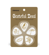 DAddario - Grateful Dead Signature Guitar Picks - White and Gold