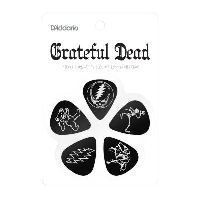 Grateful Dead Signature Guitar Picks - Black and White