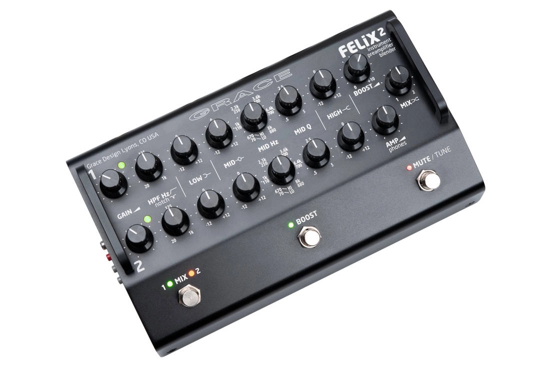 FELIX2 2-Channel Instrument Preamp/Blender - Black